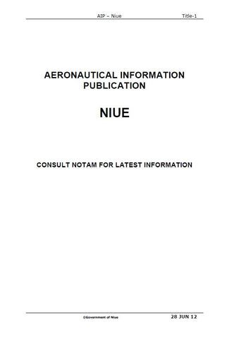 AIP Niue - Digital Version only - Effective 26 April 2018