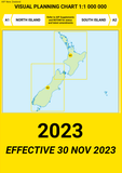A1/A2 Visual Planning Chart - North Island/South Island (1:1,000,000) - 30 November 2023