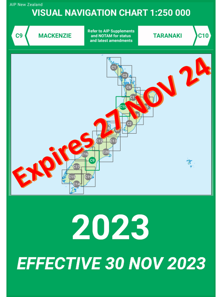 C9/C10 VNC Mackenzie/Taranaki - (1:250,000) - 30 November 2023