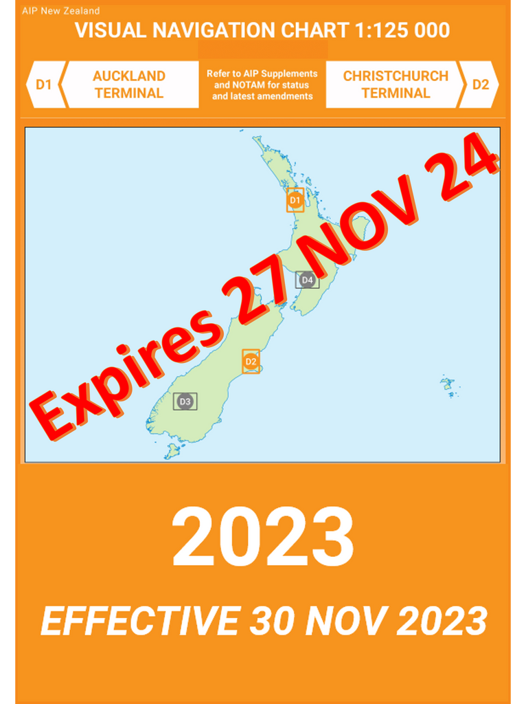 D1/D2 VNC Auckland/Christchurch - (1:125,000) - 30 November 2023