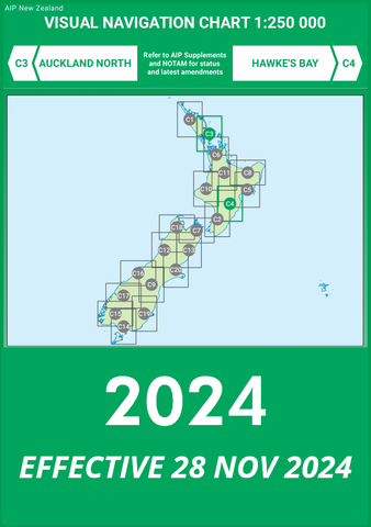 C3/C4 VNC Auckland North/Hawke's Bay - (1:250,000) - 28 November 2024