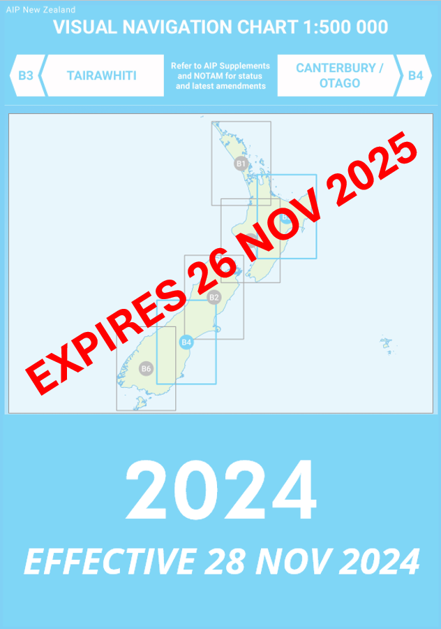 B3/B4 VNC Tairawhiti / Canterbury / Otago - (1:500,000) - 28 November 2024