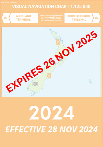D1/D2 VNC Auckland/Christchurch - (1:125,000) - 28 November 2024