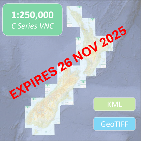 Digital Visual Navigation Charts 1:250 000 scale (Chart Areas) - Effective 28 November 2024