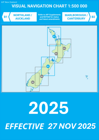 B1/B2 VNC Northland / Auckland / Marlborough / Canterbury - (1:500,000) - 27 November 2025