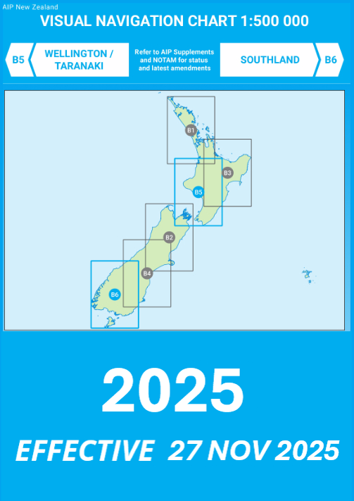B5/B6 VNC Wellington / Taranaki / Southland - (1:500,000) - 27 November 2025