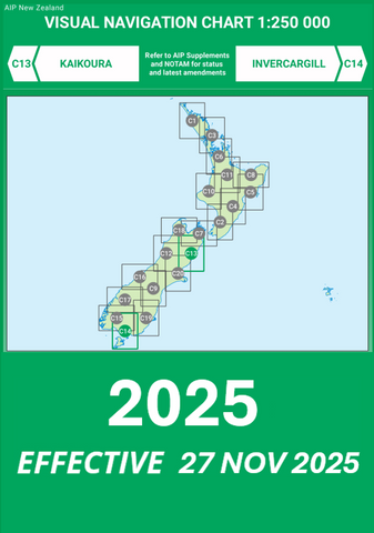 C13/C14 VNC Kaikoura/Invercargill - (1:250,000) - 27 November 2025