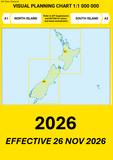 A1/A2 Visual Planning Chart - North Island/South Island (1:1,000,000) - 26 November 2026