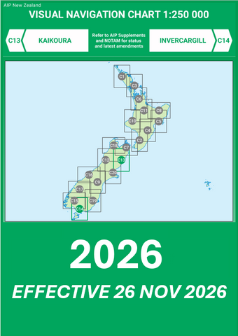 C13/C14 VNC Kaikoura/Invercargill - (1:250,000) - 26 November 2026
