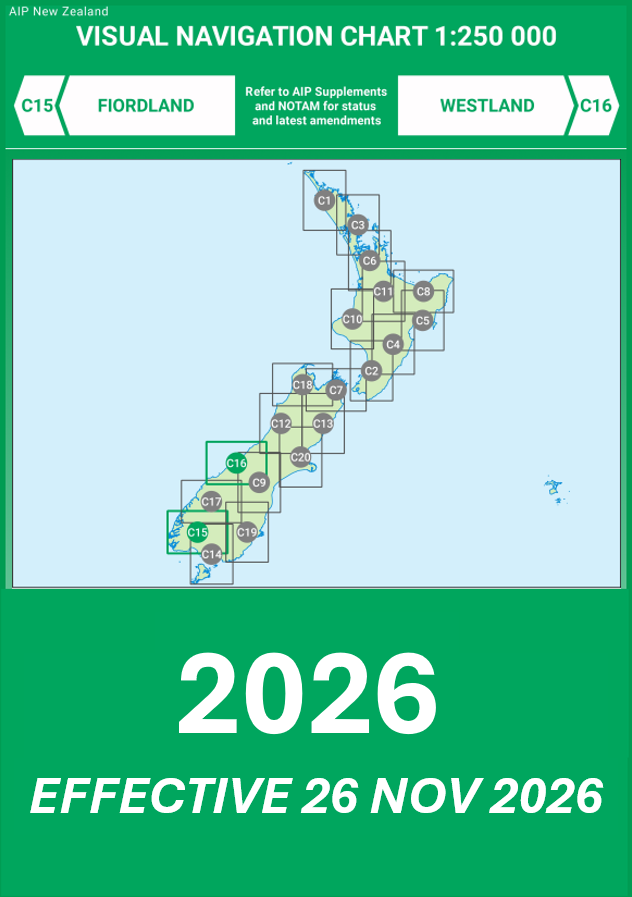 C15/C16 VNC Fiordland/Westland - (1:250,000) - 26 November 2026