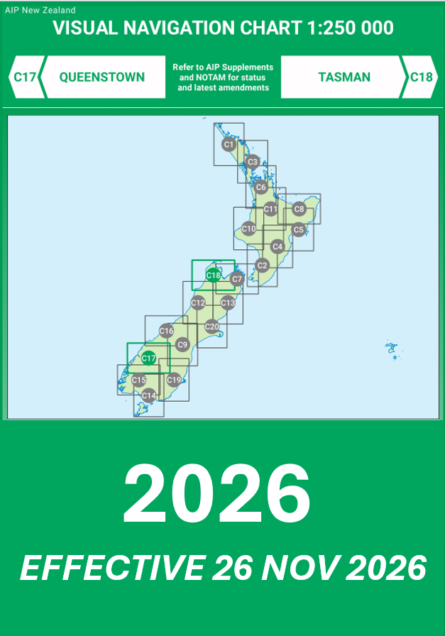 C17/C18 VNC Queenstown/Tasman - (1:250,000) - 26 November 2026