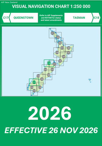 C17/C18 VNC Queenstown/Tasman - (1:250,000) - 26 November 2026