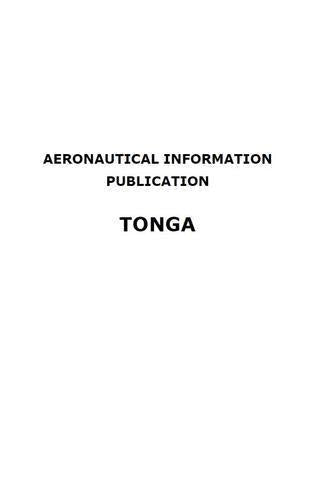 COMPLETE AIP Tonga - Digital Version only - Effective 18 April 2024