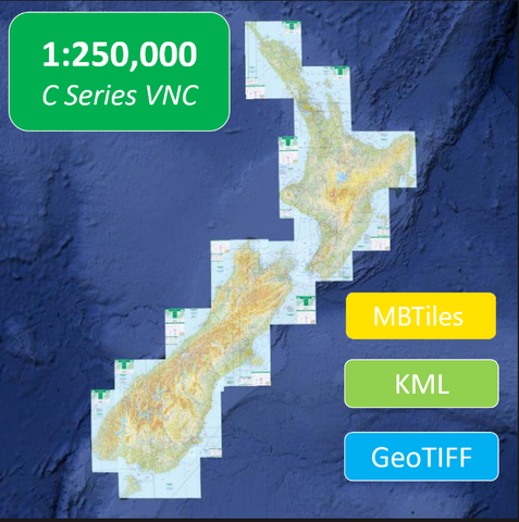 Digital Visual Navigation Charts 1:250 000 scale (Chart Areas) - Effective 30 November 2023