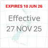 Enroute and Area Charts - Effective Date 27 November 2025
