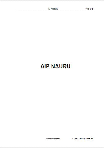 AIP Nauru - Digital Version only - Effective 5 December 2019