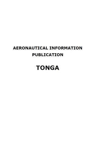 COMPLETE AIP Tonga - Digital Version only - Effective 21 April 2022